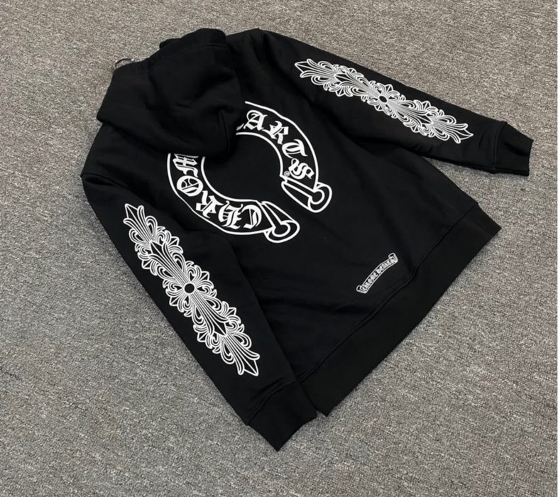 Chrome Hearts Chrome Hearts Black Zip up Hoodie | Grailed