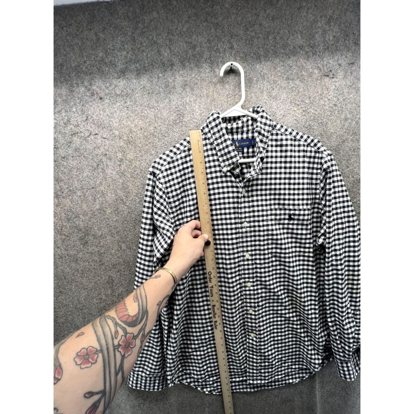 Ralph Lauren Ralph Lauren Shirt Mens Large Black Check Oxford Button Front Classic Vintage Shirt Size US L / EU 52-54 / 3 - 3 Thumbnail