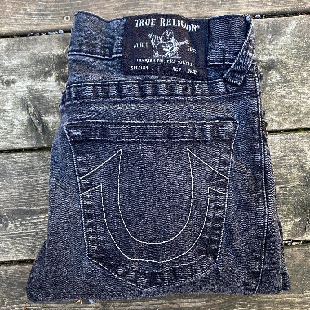 True Religion True Religion Jeans Size 33 Geno Relaxed Slim Gray Size US 33 - 1 Thumbnail
