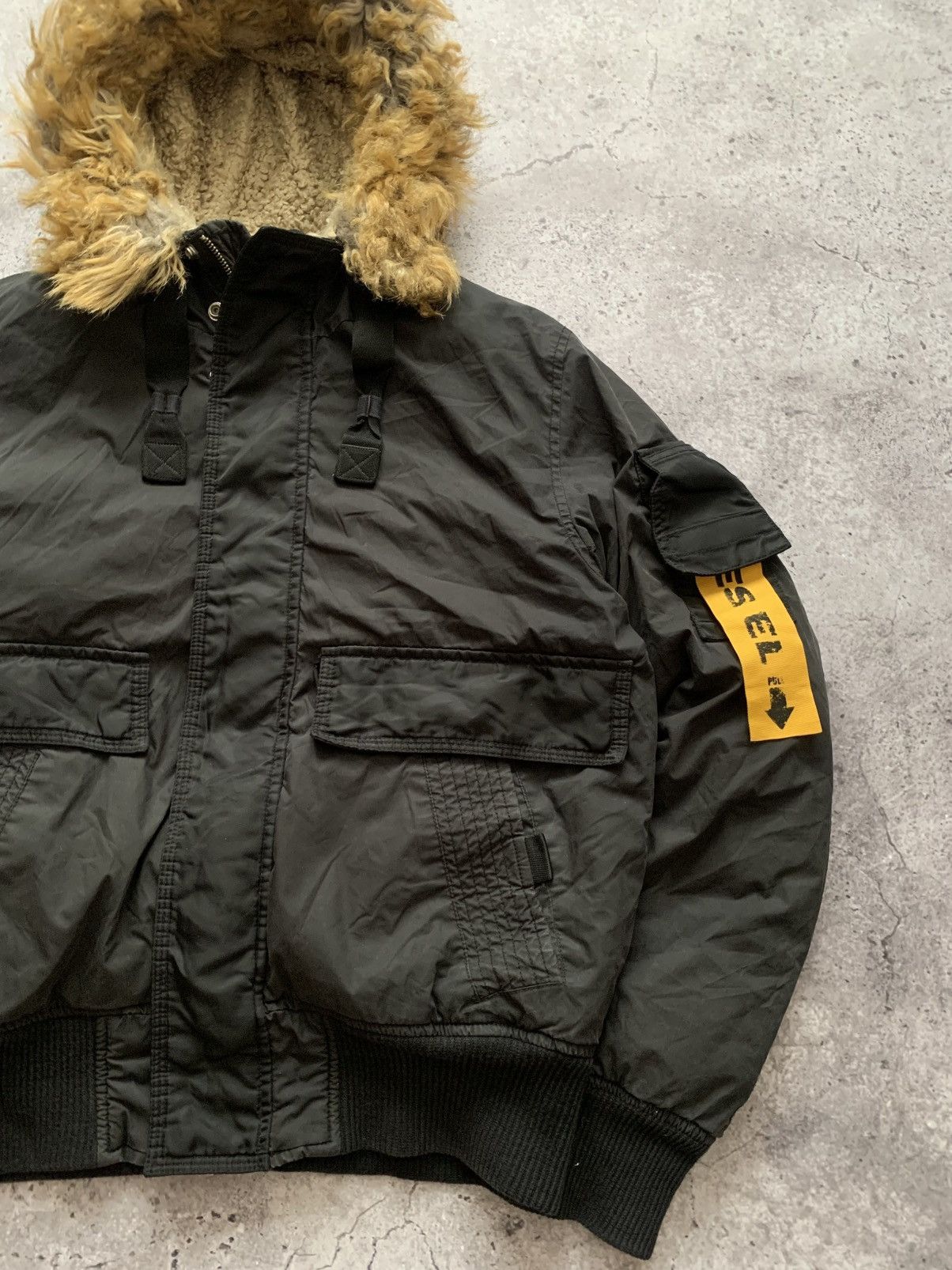 Diesel 🔥 CRAZY DIESEL Y2K OPIUM ALASKA MOHAIR BOMBER JACKET Size US M / EU 48-50 / 2 - 5 Thumbnail