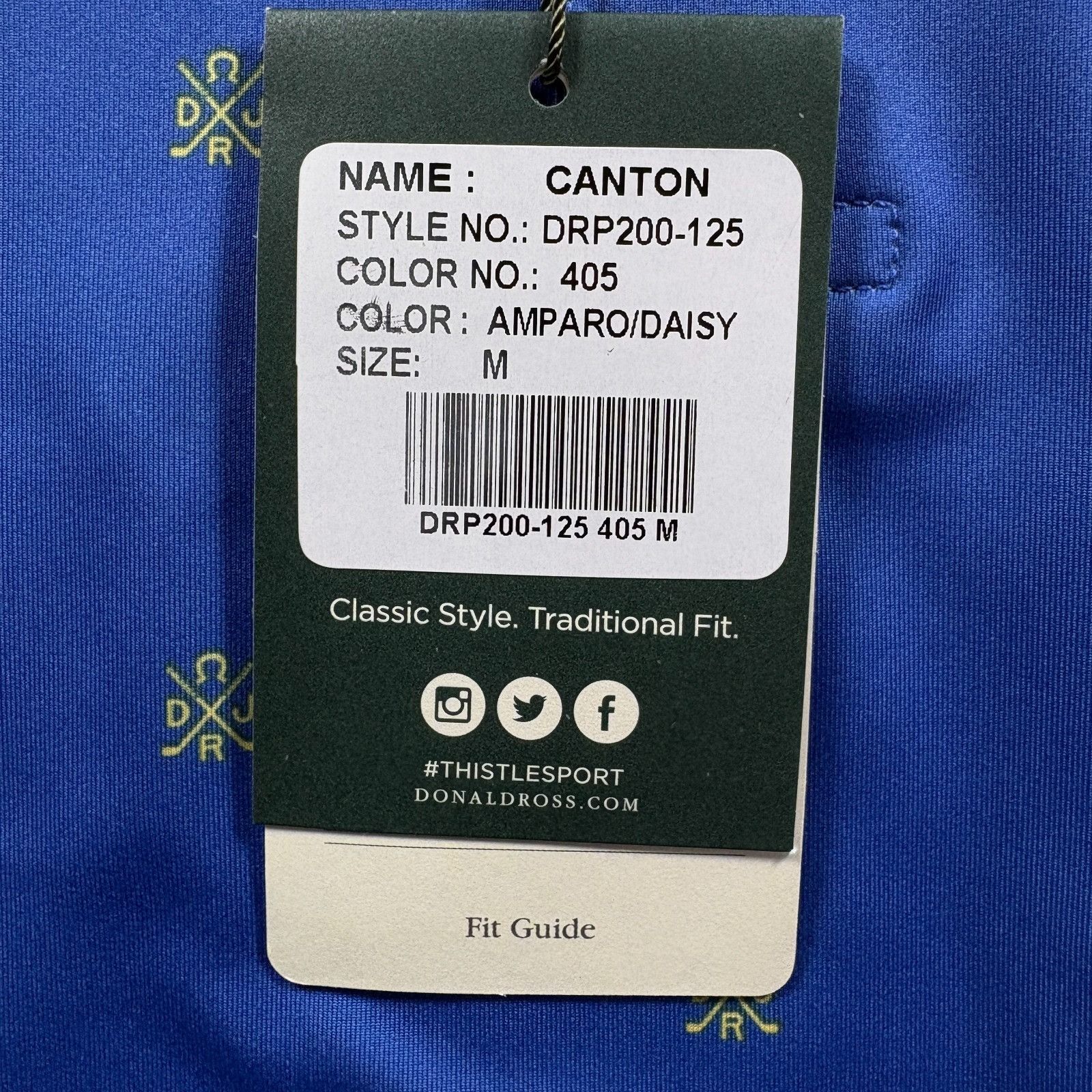 Donald Ross Donald Ross Canton Golf Polo Mens Medium Blue NAF UV Protect Size US M / EU 48-50 / 2 - 5 Thumbnail