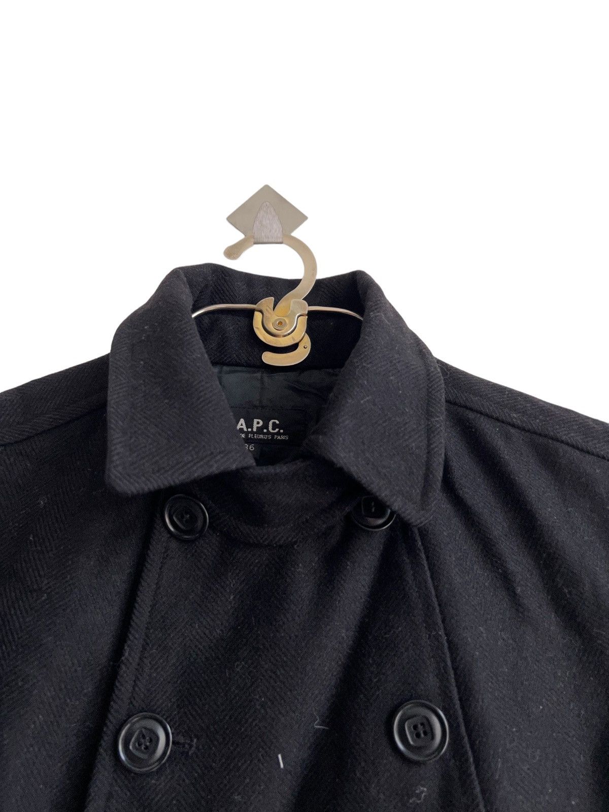 A.P.C. Vintage APC 🇫🇷 Double Breast Wool Biker Jacket Size US S / EU 44-46 / 1 - 5 Thumbnail