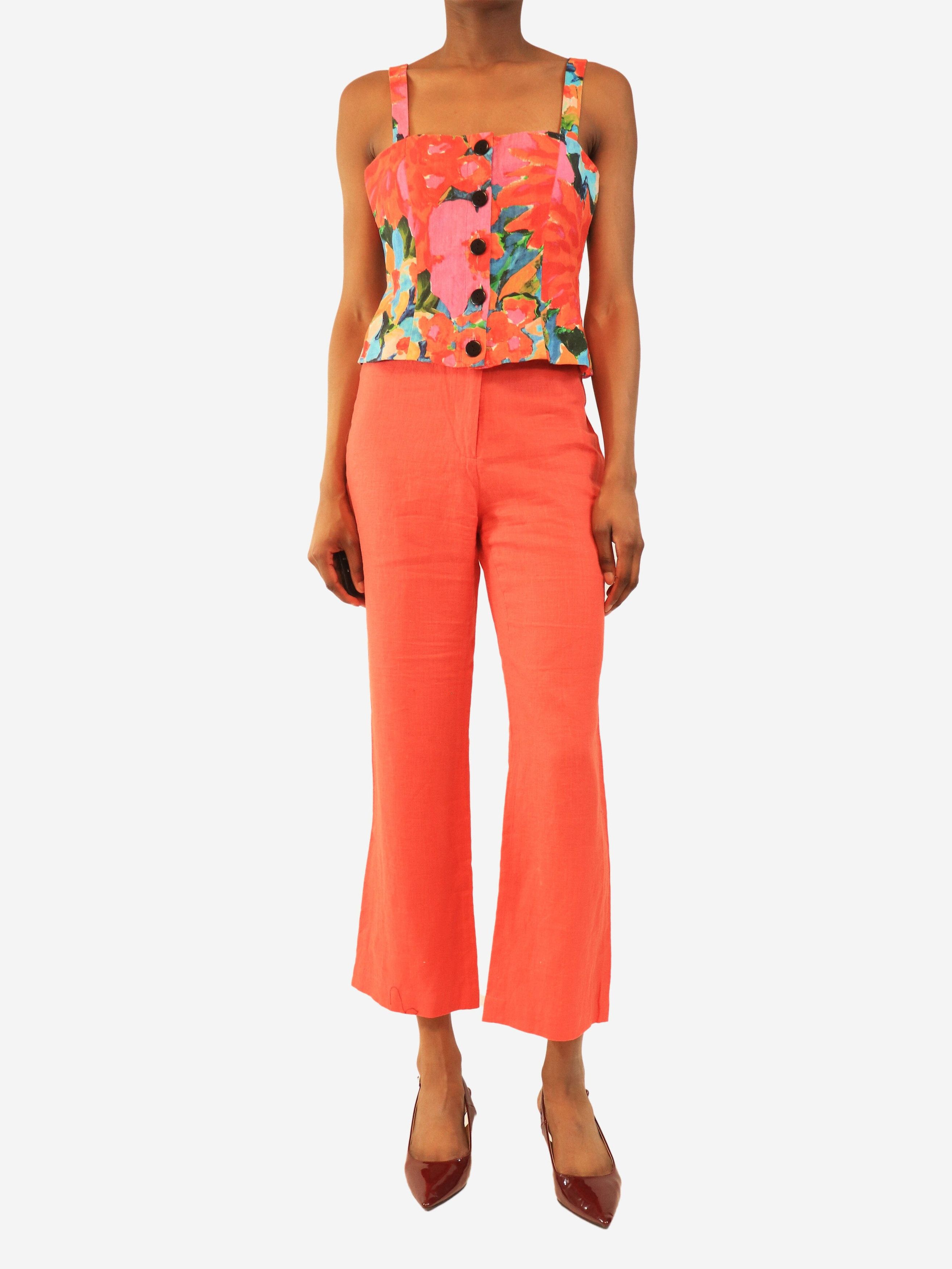 Mara Hoffman Red linen top and trousers set - UK 6 Size XS / US 0-2 / IT 36-38 - 1 Thumbnail