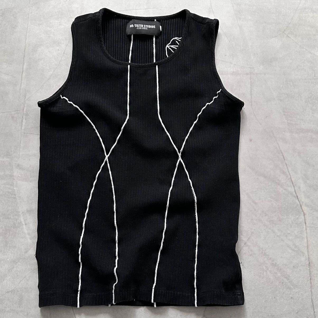 No Faith Studios No Faith Studios Lines Ribbed Tank Top Jaded London Style Size US S / EU 44-46 / 1 - 2 Thumbnail