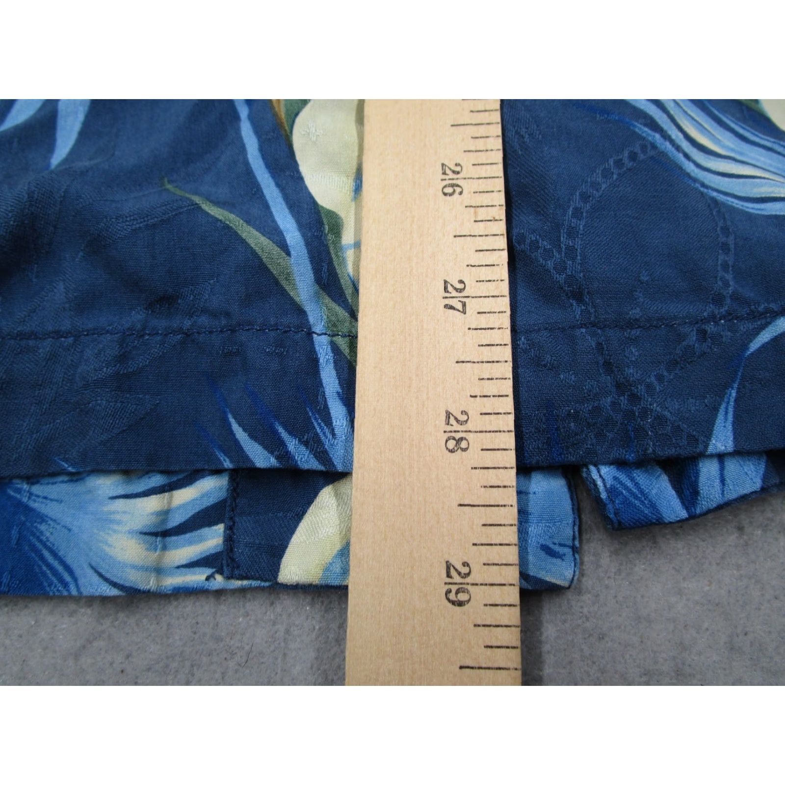 Tommy Bahama TOMMY BAHAMA Shirt Mens Large Blue Floral Button Up Silk Camp Loop Collar Size US L / EU 52-54 / 3 - 7 Thumbnail