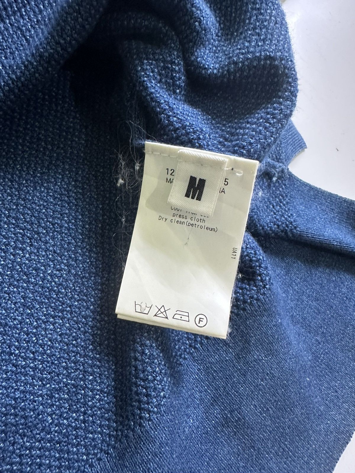 Japanese Brand × monkey time Vintage Monkey Time Indigo Cardigan Sweater Size US M / EU 48-50 / 2 - 6 Thumbnail