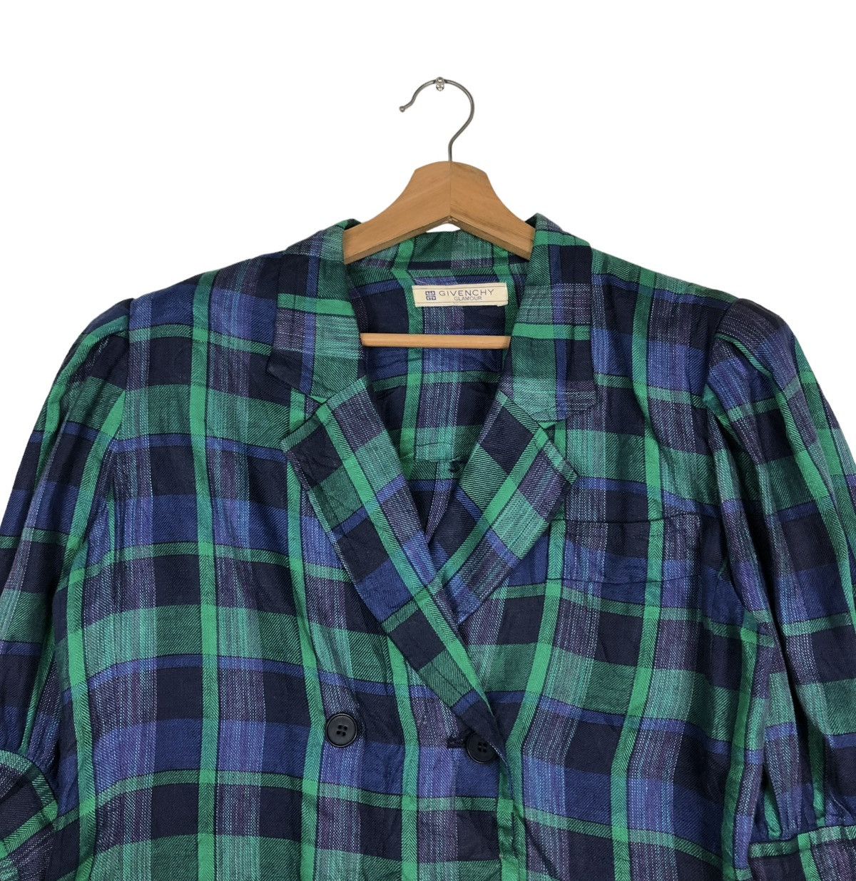 Givenchy 🔥VINTAGE CROPPED BUTTON JACKET GIVENCHY GLAMOUR TARTAN Size M / US 6-8 / IT 42-44 - 3 Thumbnail