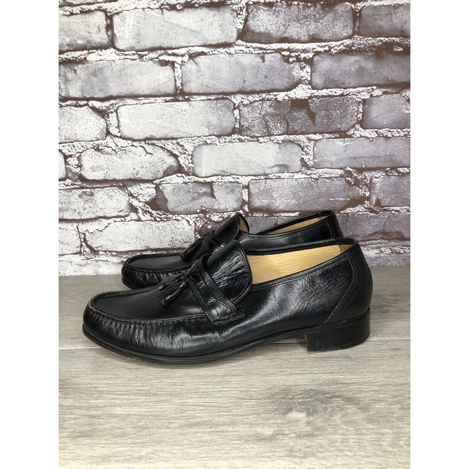 Nunn Bush Nunn Bush Black Leather Slip On Tassel Loafers Dress Shoes M Size US 10 / EU 43 - 13 Thumbnail