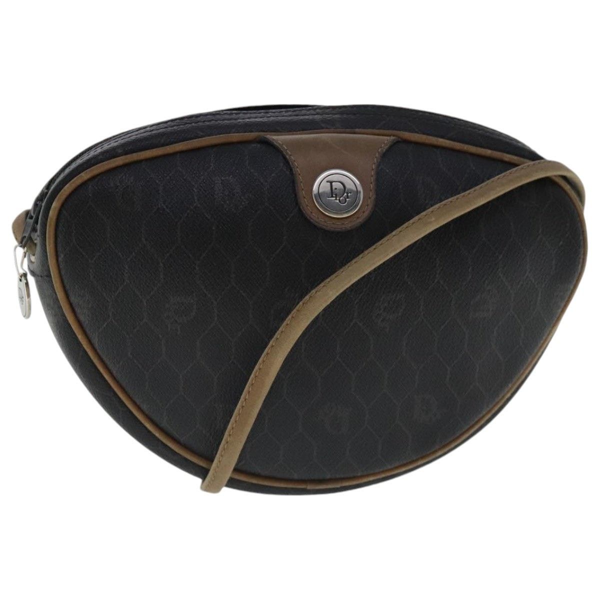Dior DIOR Honeycomb Canvas Shoulder Bag Pvc Black Brown Silver Size ONE SIZE - 1 Thumbnail