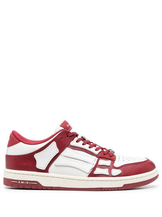 Amiri o1w1db11224 Low-Top Sneakers in White & Red Size US 9 / EU 42 - 1 Thumbnail