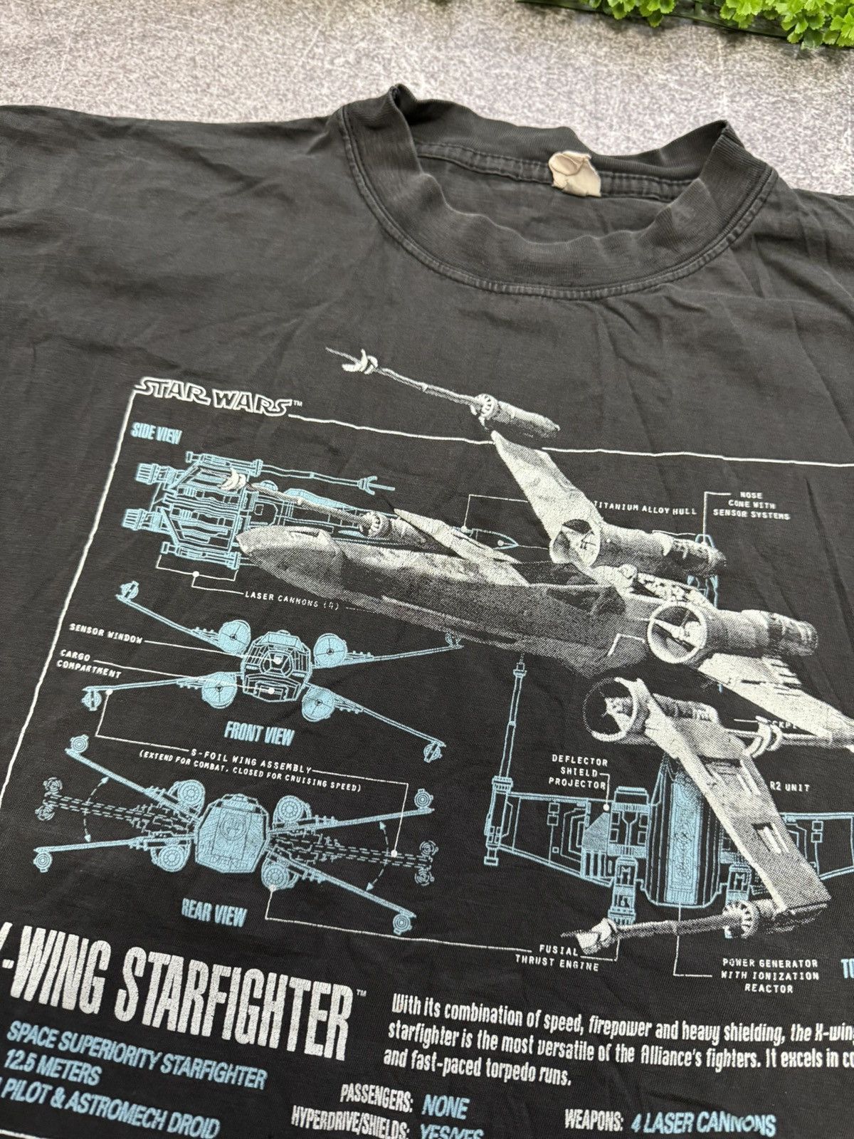 Star Wars Vintage 1996 Star Wars X-Wing StarFighter Shirt Celebrity Size US XL / EU 56 / 4 - 7 Thumbnail