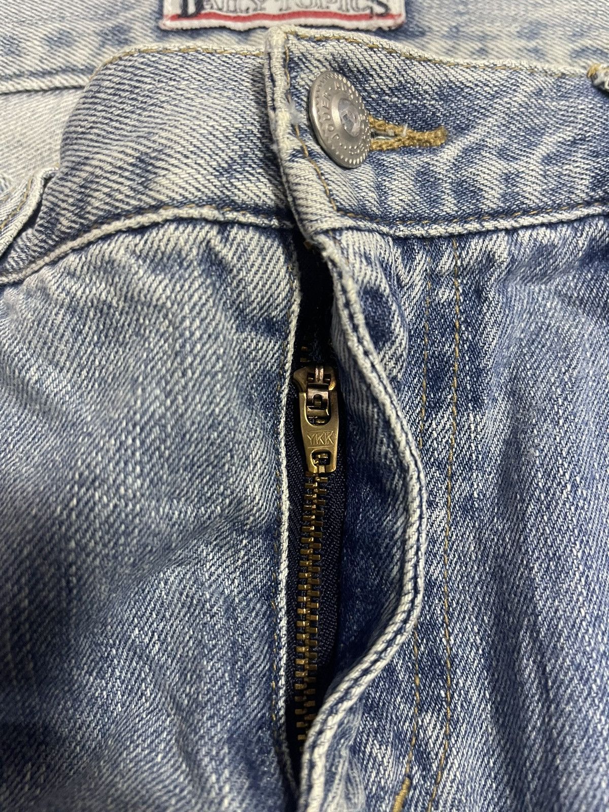 Japanese Brand Daily Topics Flare Distressed Jeans (14) Size 29" - 7 Thumbnail