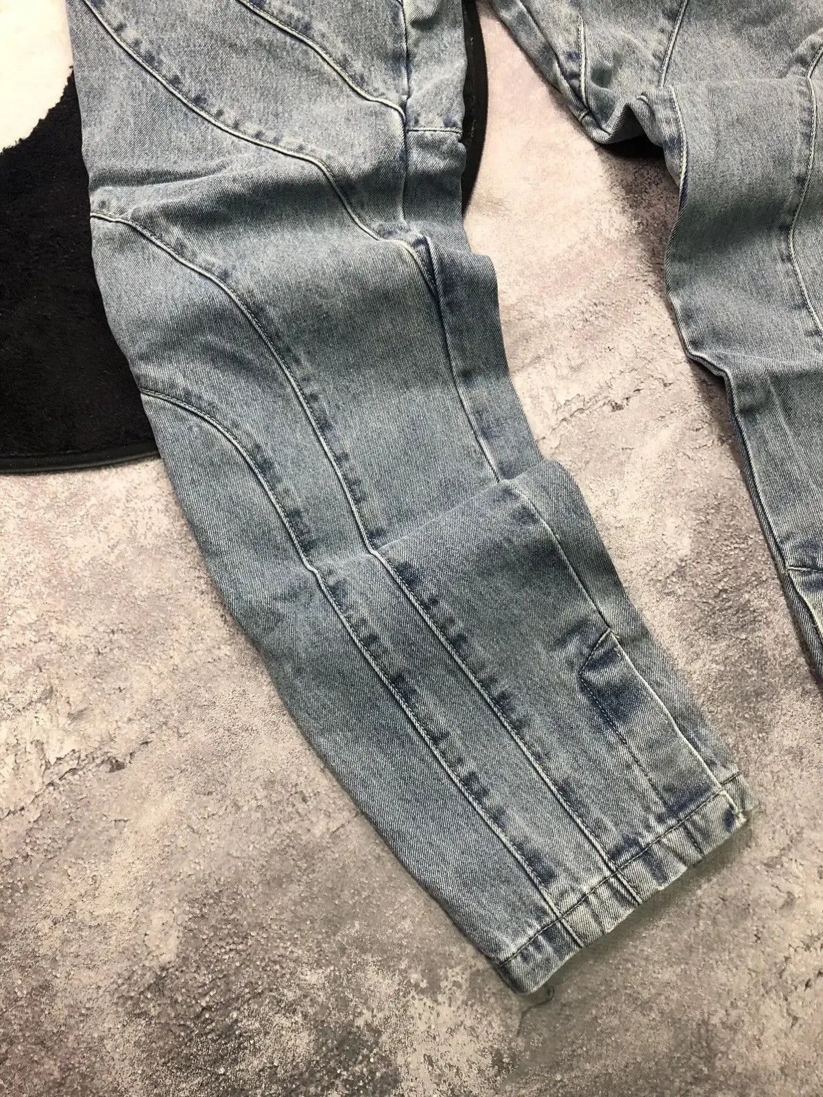 Maniere De Vior MANIERE DE VOIR Vintage Hype Avantgarde Jeans Striped Y2k Size 26" / US 2 / IT 38 - 4 Thumbnail