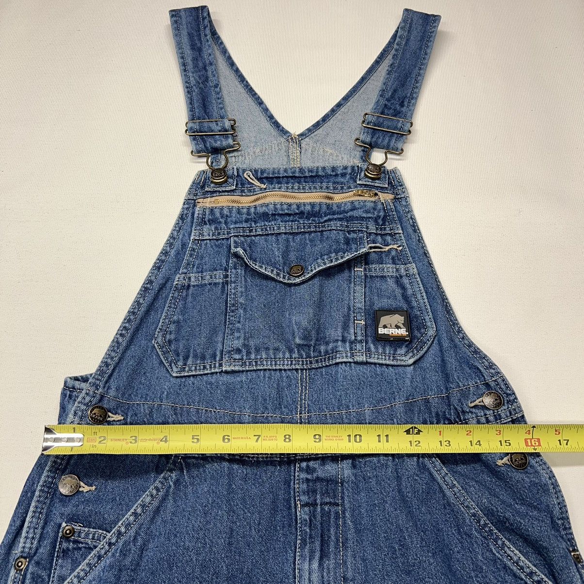 Other Berne Overalls Blue Denim Carpenter Bib Workwear Pocket Size US 34 / EU 50 - 23 Thumbnail