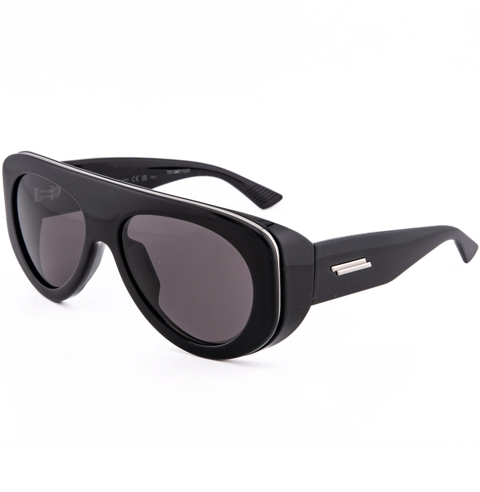 Bottega Veneta BOTTEGA VENETA 1362 BV1362S SCUDO Black Ribbon Unisex 001 Size ONE SIZE - 4 Thumbnail