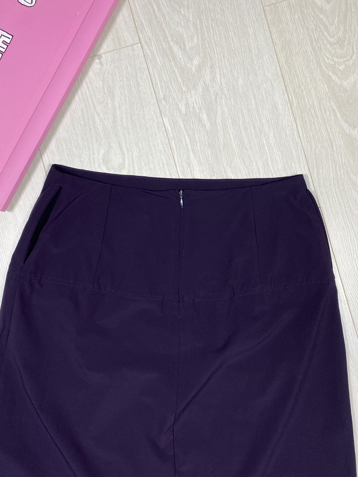 Designer Hovman Side Ruche Skirt Pencil Size 30" / US 8 / IT 44 - 15 Thumbnail