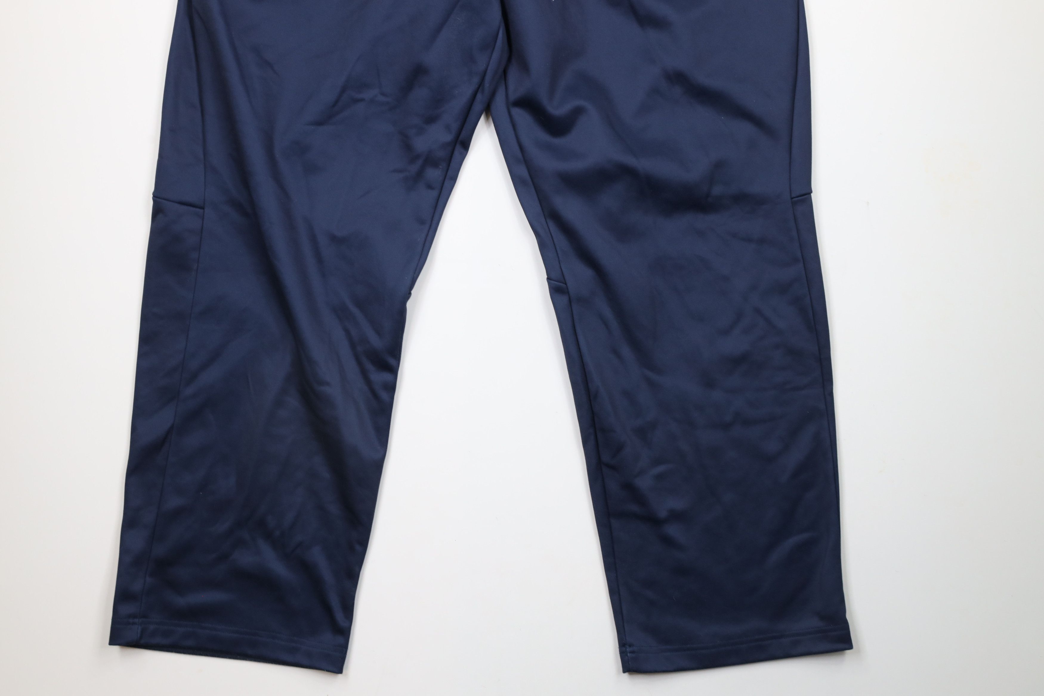 Nike × Vintage Vintage Nike Mini Swoosh Wide Leg Sweatpants Pants Blue Size US 42 / EU 58 - 4 Thumbnail