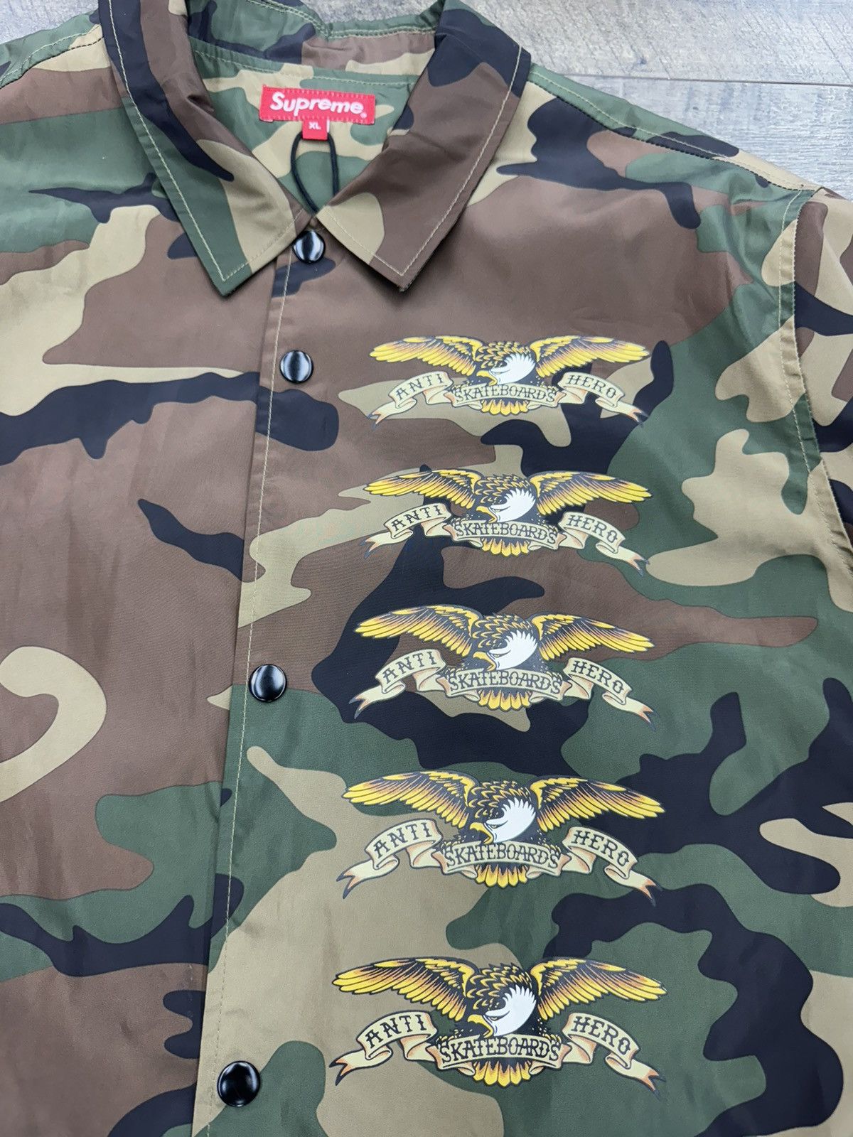 Image of Antihero x Supreme Camouflage Windbreaker Jacket (Xl), Men's