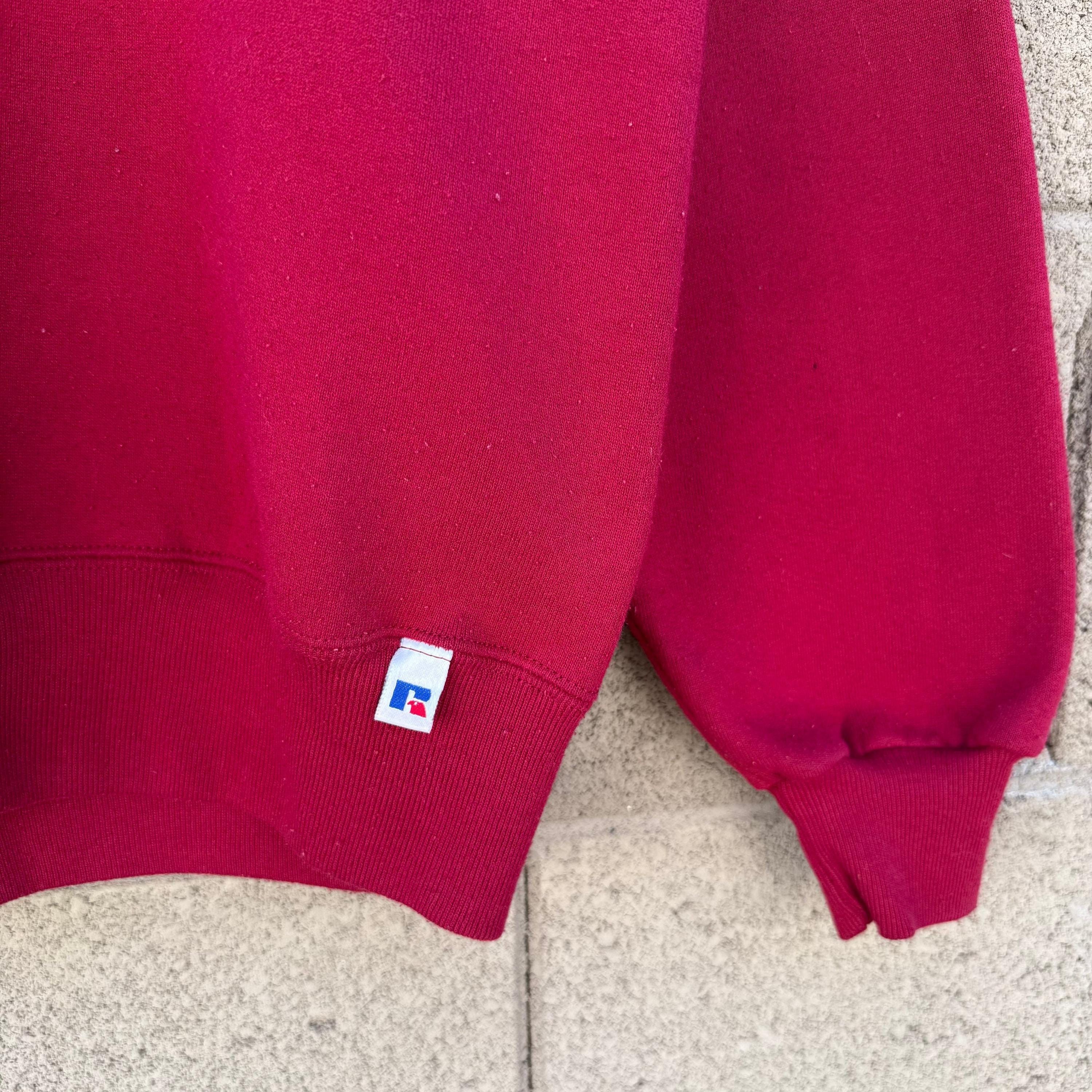 Russell Athletic 90's Vintage Russell Athletic Faded Red Crewneck Sweatshirt Size US M / EU 48-50 / 2 - 5 Thumbnail