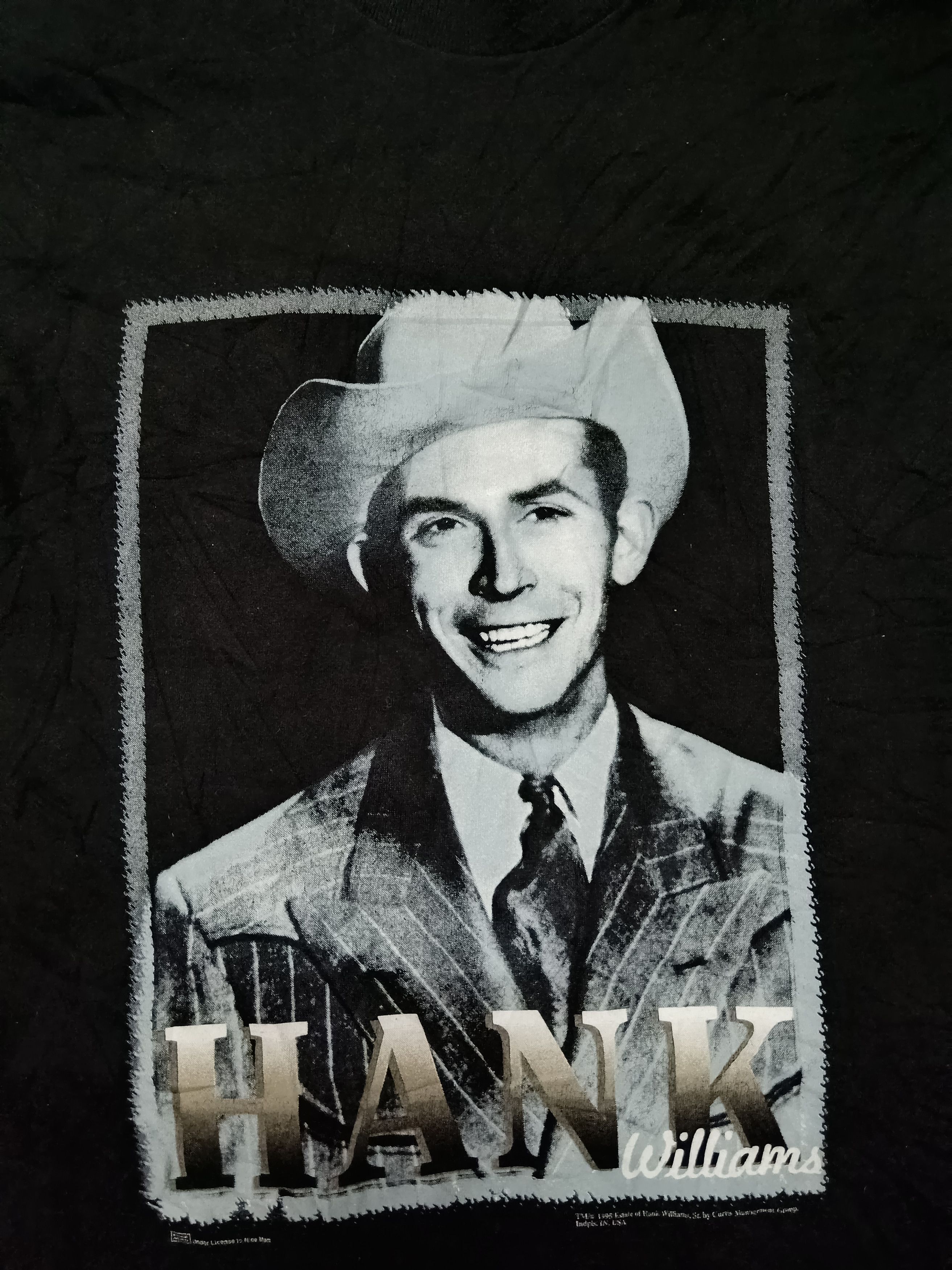 Fruit Of The Loom Hank Williams Singer Tshirt Size US L / EU 52-54 / 3 - 3 Thumbnail