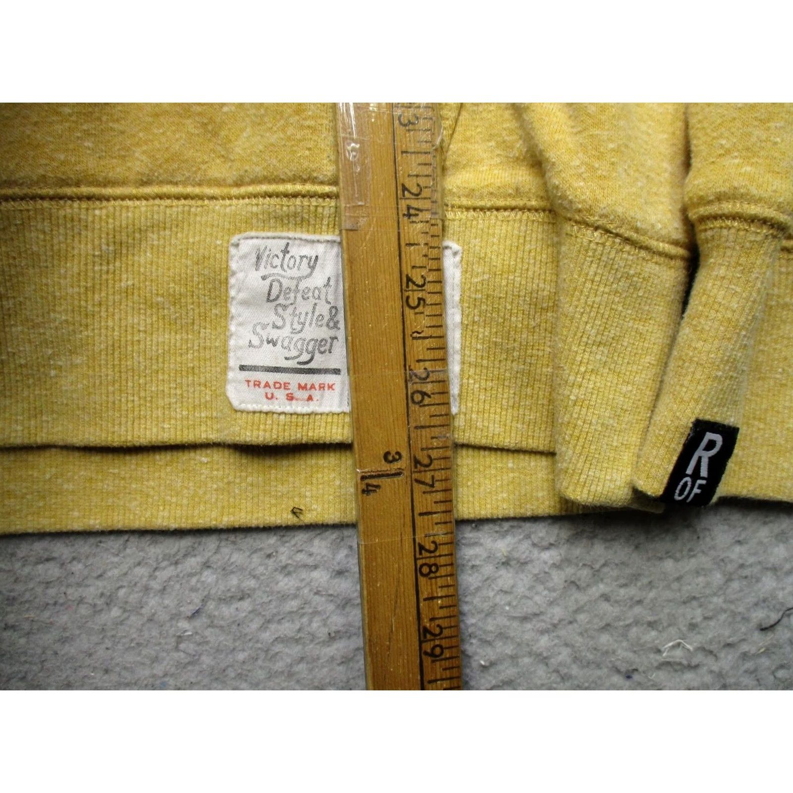 Roots Roots of Fight Hoodie Mens Medium Yellow Muhammad Ali Watts Pullover Sweatshirt Size US M / EU 48-50 / 2 - 6 Thumbnail
