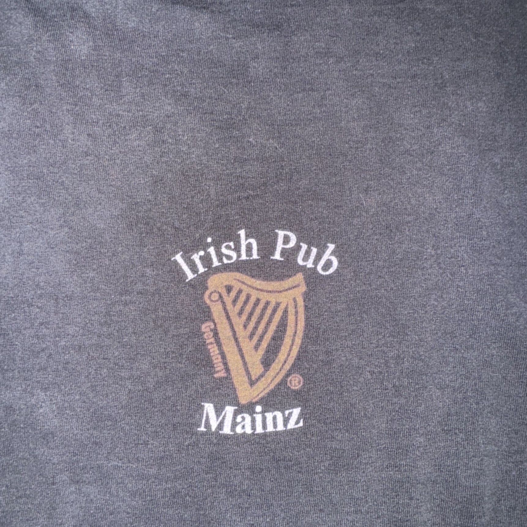 Vintage VINTAGE Guinness Beer T-Shirt Black Large 21x27 Distressed Faded Irish Pub Promo Men T-Shirt Size US L / EU 52-54 / 3 - 2 Thumbnail