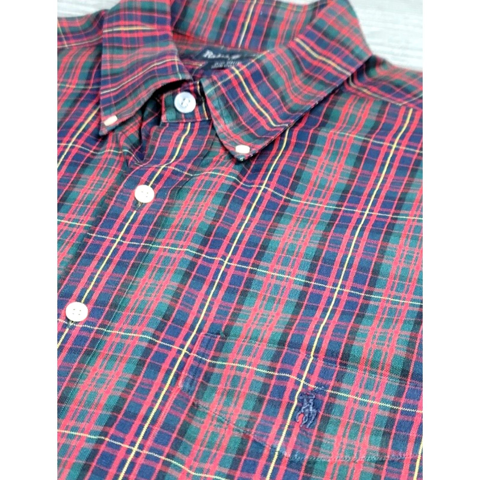 Polo Ralph Lauren Polo Ralph Lauren Button-Up Multicolor Plaid Oxford Shirt XL Big & Tall Mens Long Sleeve Colorful Logo OCBD Size US XL / EU 56 / 4 - 5 Thumbnail