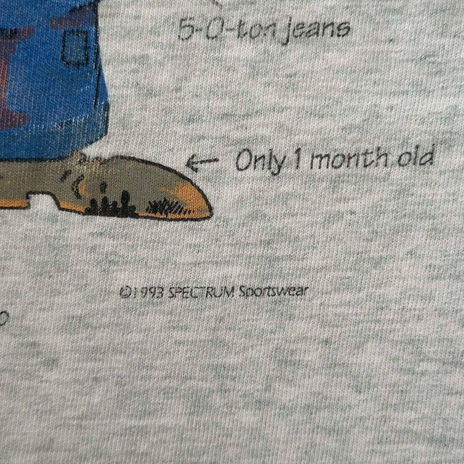 Fruit Of The Loom Vintage 90s Trucker Humor T-Shirt Funny Truck Driver Single Size US XXL / EU 58 / 5 - 6 Thumbnail