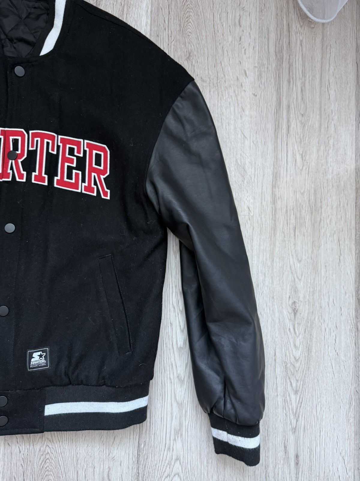 Starter Starter Black Label Varsity Jacket Wool LeatherOversized Fit Size US S / EU 44-46 / 1 - 7 Thumbnail