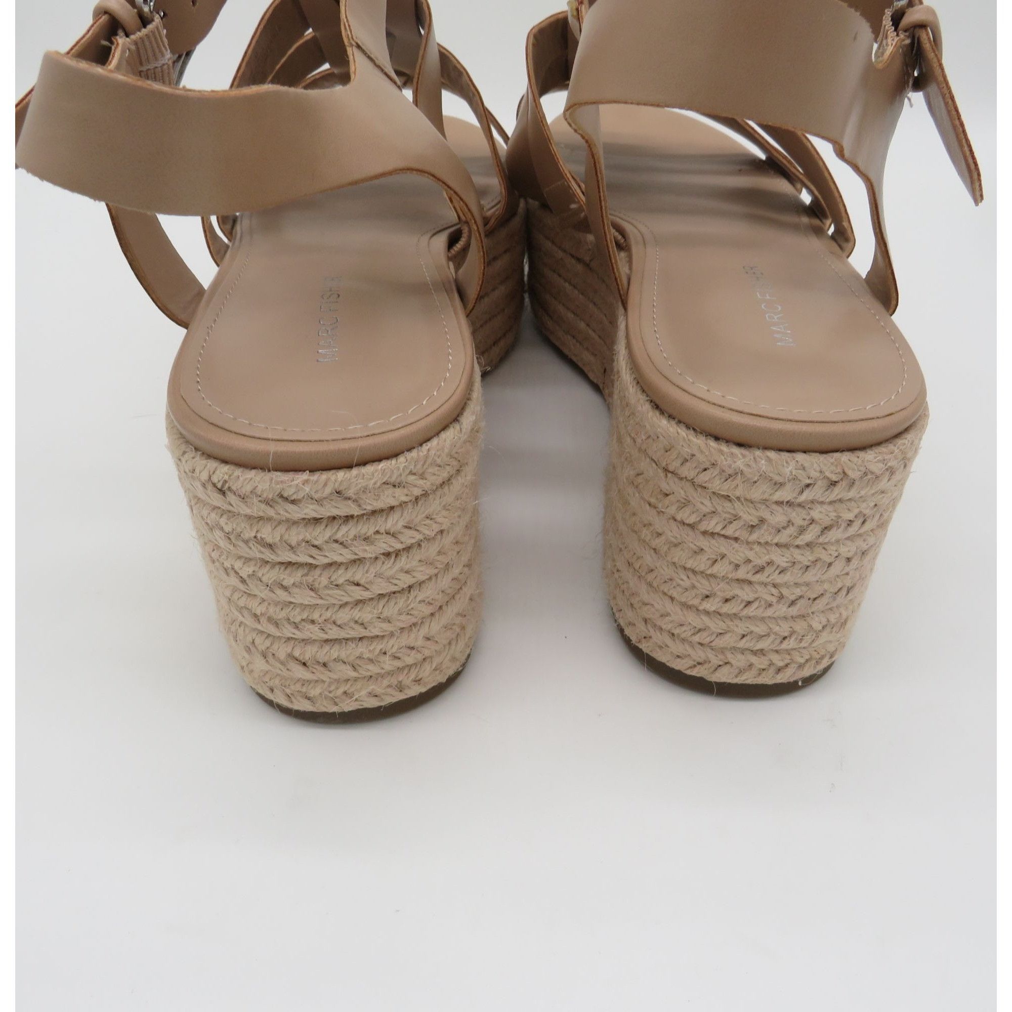 Marc Fisher Marc Fisher Women's Tan Strappy Espadrille Platform Sandals Size US 11 / IT 41 - 4 Thumbnail