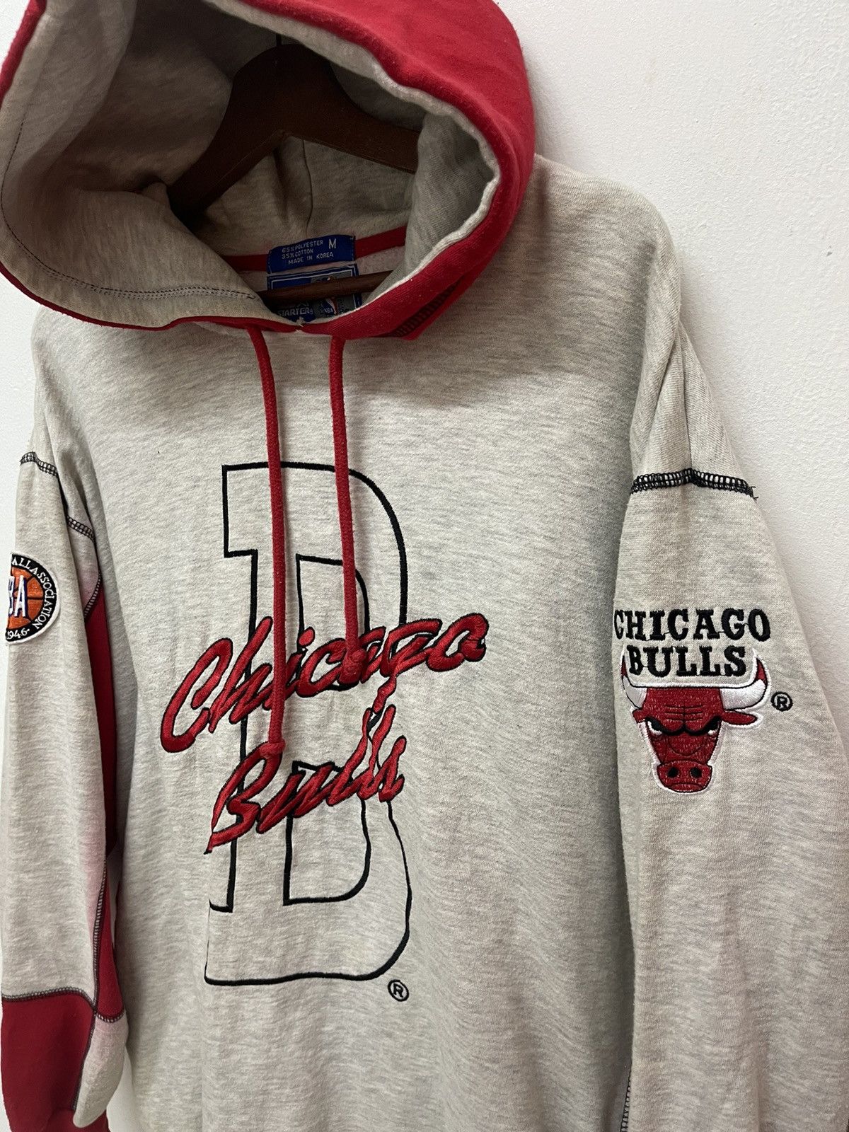 Nike × Vintage 💥90’s NBA CHICAGO BULL HOODIES STARTER Size US M / EU 48-50 / 2 - 2 Thumbnail