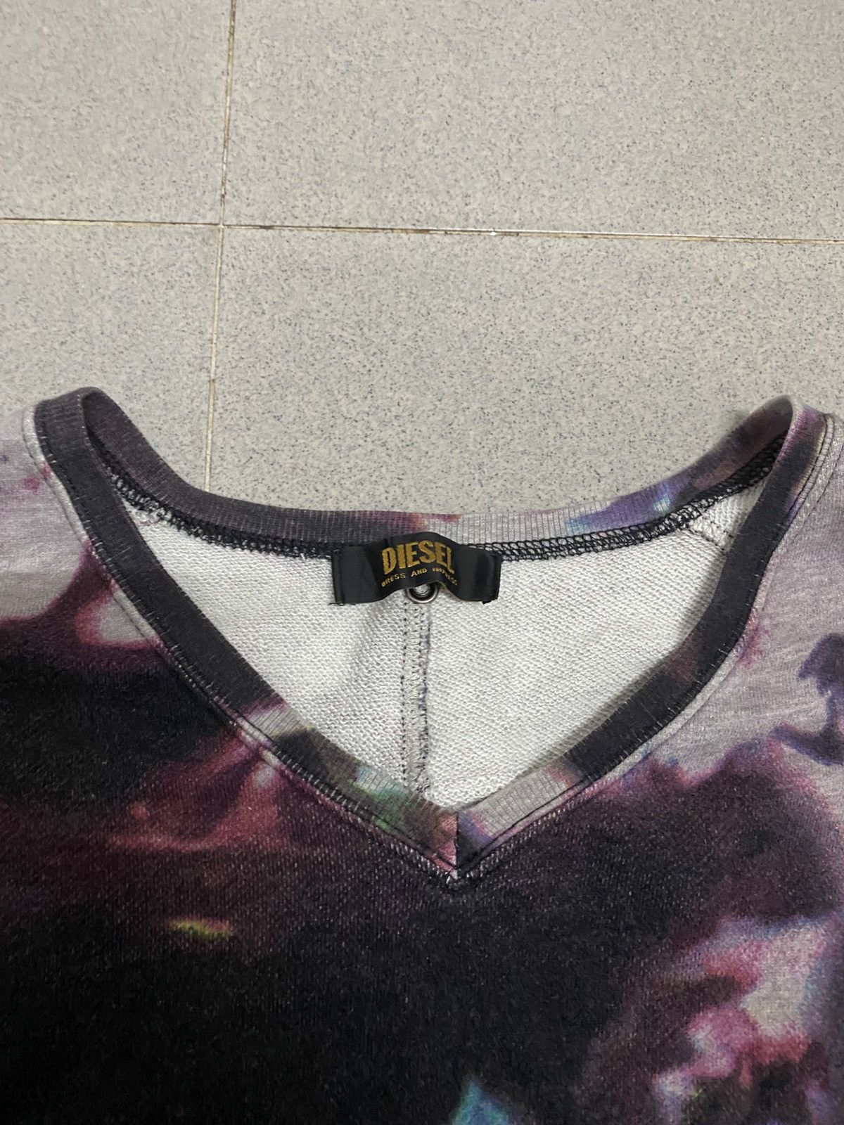 Diesel Vintage Diesel Tie Dye Sweatshirt Dress Size S / US 4 / IT 40 - 6 Thumbnail