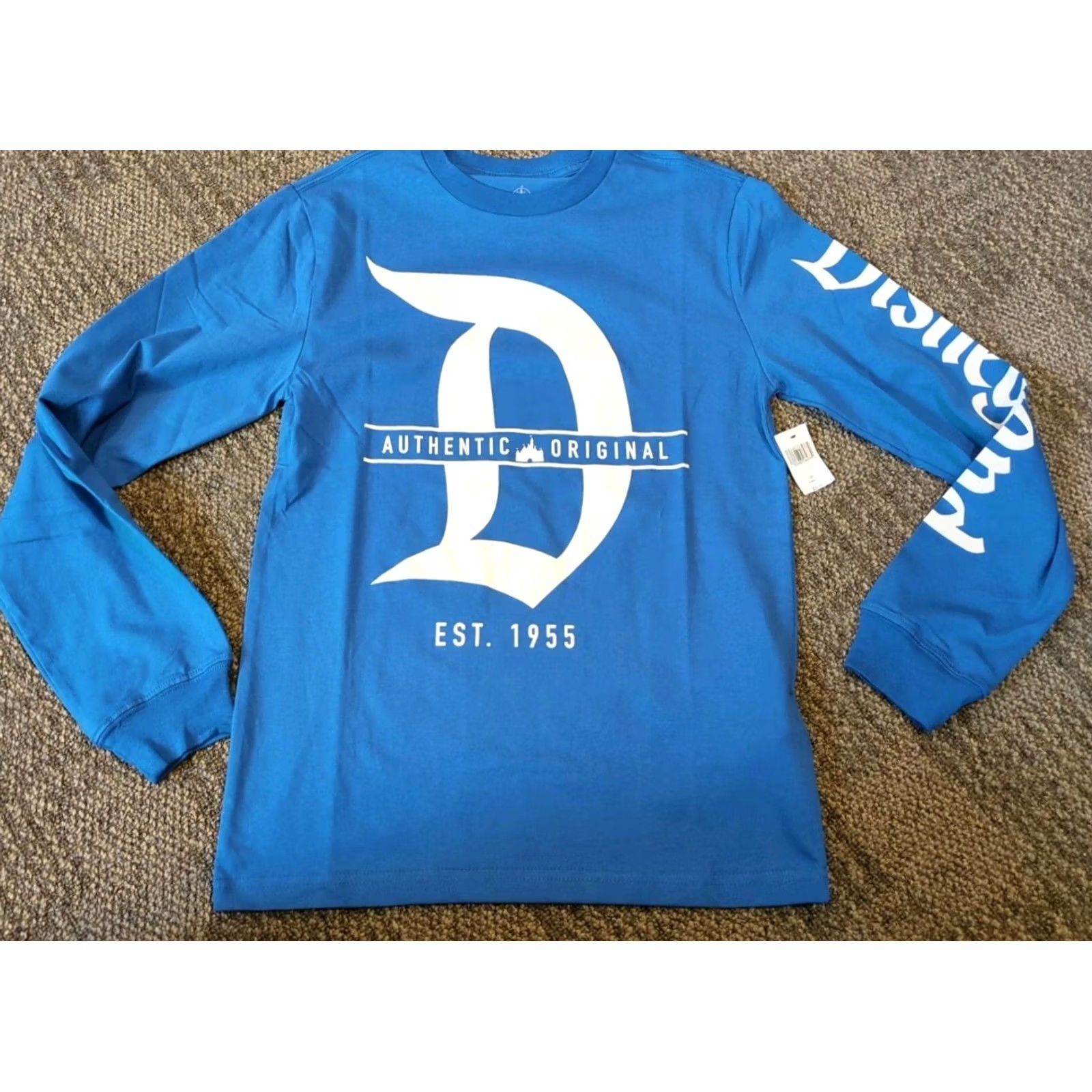 Disney VINTAGE? Disneyland Blue Long Sleeve Shirt Unisex Adults XS NWT Graphic Royal Blue Disney T-Shirt Size XS / US 0-2 / IT 36-38 - 2 Thumbnail
