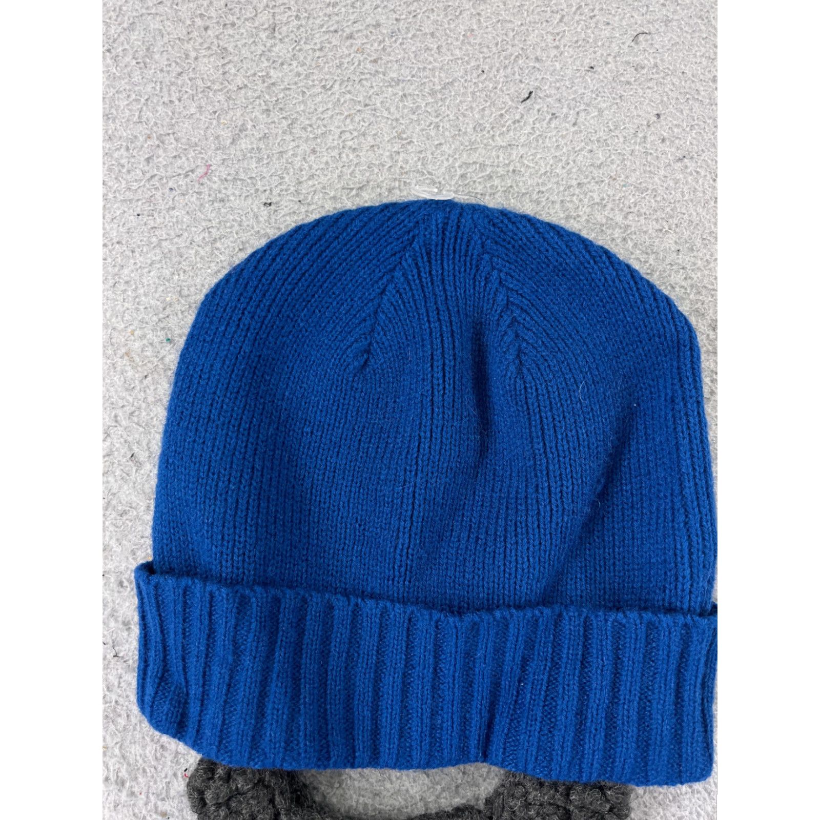 American Eagle Outfitters American Eagle Beanie Toque Adult One Size Blue Gray Knit Wool Blend Beard Size ONE SIZE - 3 Thumbnail