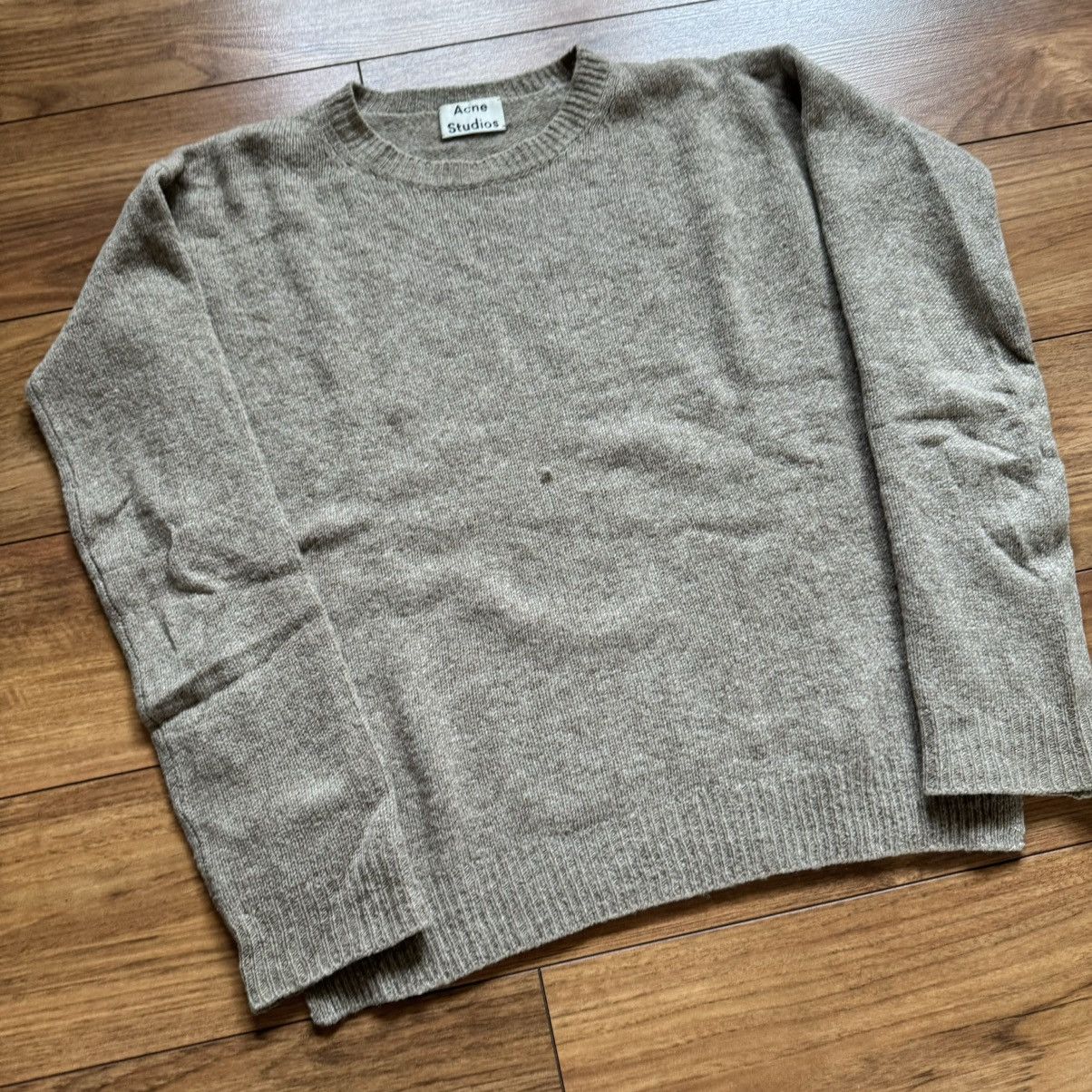 Acne Studios × Designer Acne studios wool beige sweater Size XS / US 0-2 / IT 36-38 - 2 Thumbnail