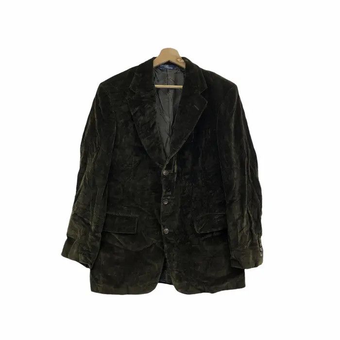 Polo Ralph Lauren POLO RALPH LAUREN Velvet Corduroy Blazer Coat Amalgamated Size 44L - 1 Thumbnail