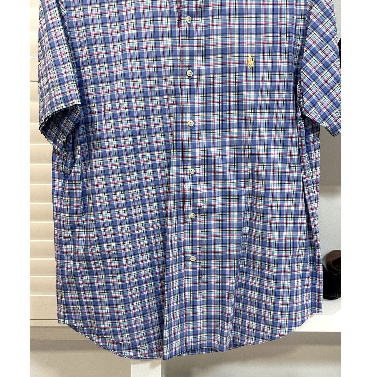 Ralph Lauren Ralph Lauren VTG Blue Multi Plaid Button Down Cotton Shirt L Size US L / EU 52-54 / 3 - 3 Thumbnail