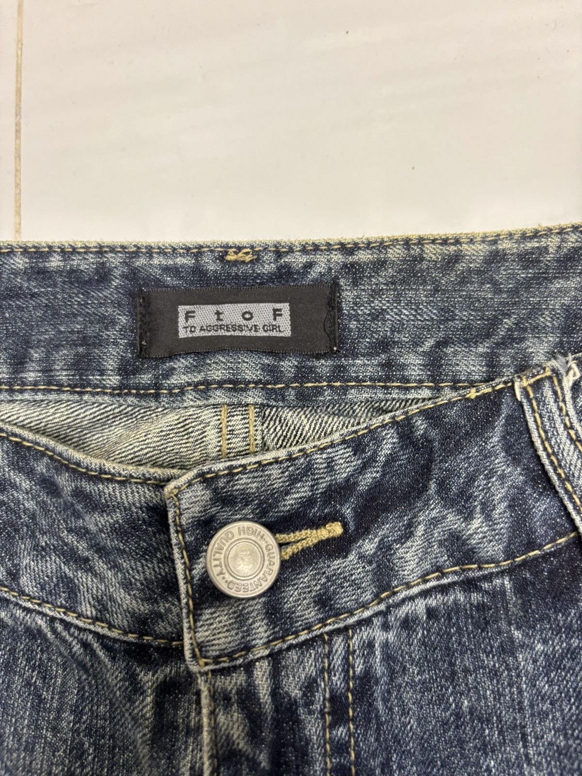 If Six Was Nine × Japanese Brand × Le Grande Bleu (L.G.B.) 💥FLARE BAGGY JEANS 90s FTOF DISTRESSED DENIM JEANS Size US 32 / EU 48 - 9 Thumbnail
