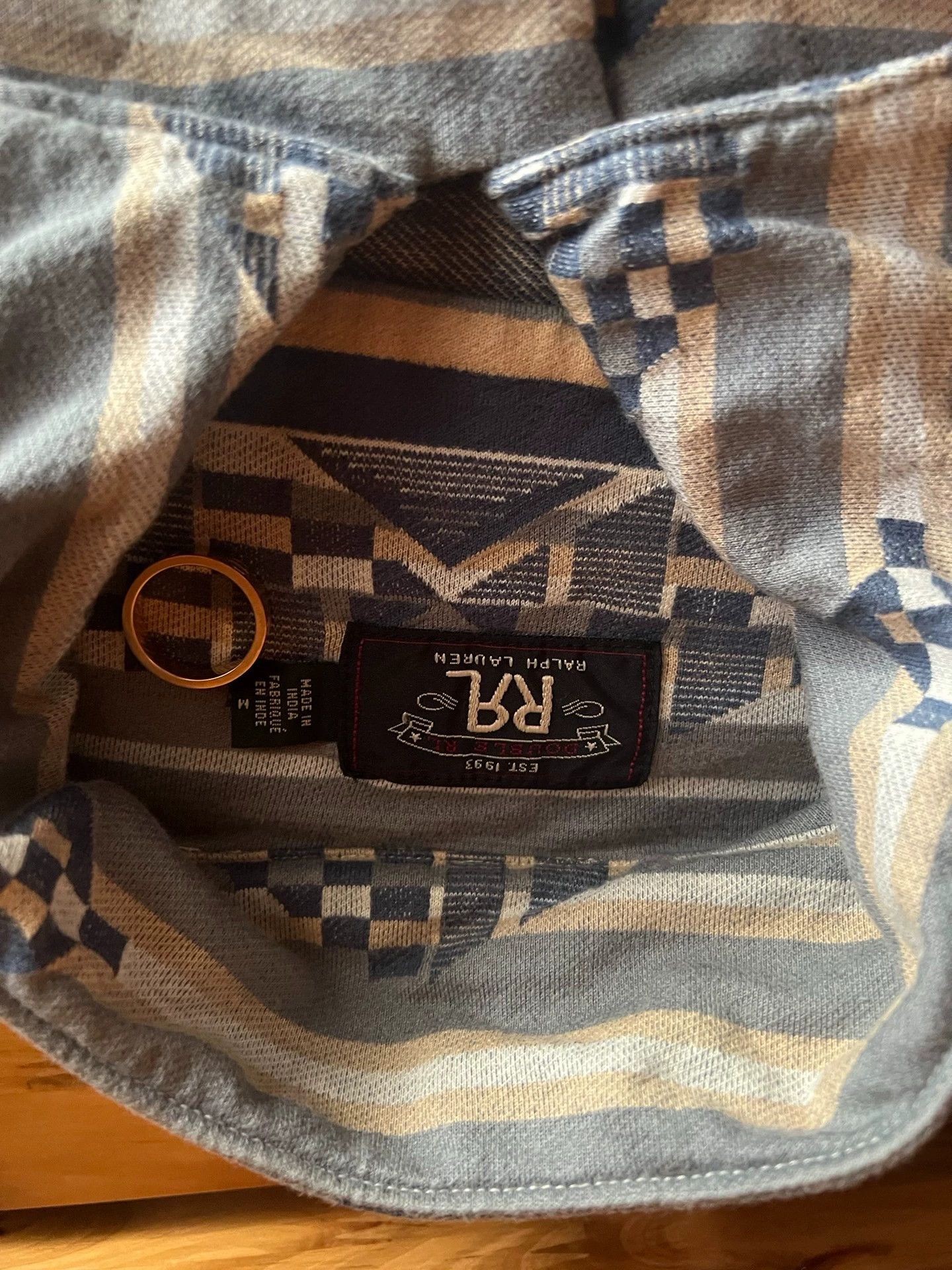 RRL Ralph Lauren RRL Double RL India Jacquard Camping L/S Shirt M Like New Size US M / EU 48-50 / 2 - 8 Thumbnail