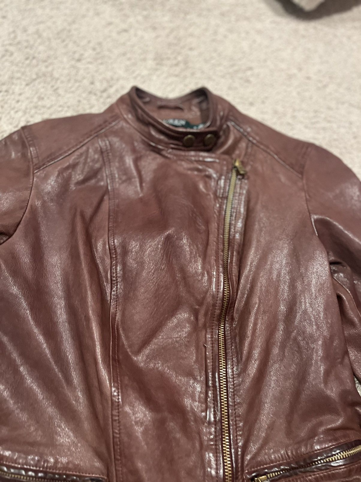 Ralph Lauren × Vintage Women’s Ralph Lauren vintage leather jacket Size S / US 4 / IT 40 - 8 Thumbnail