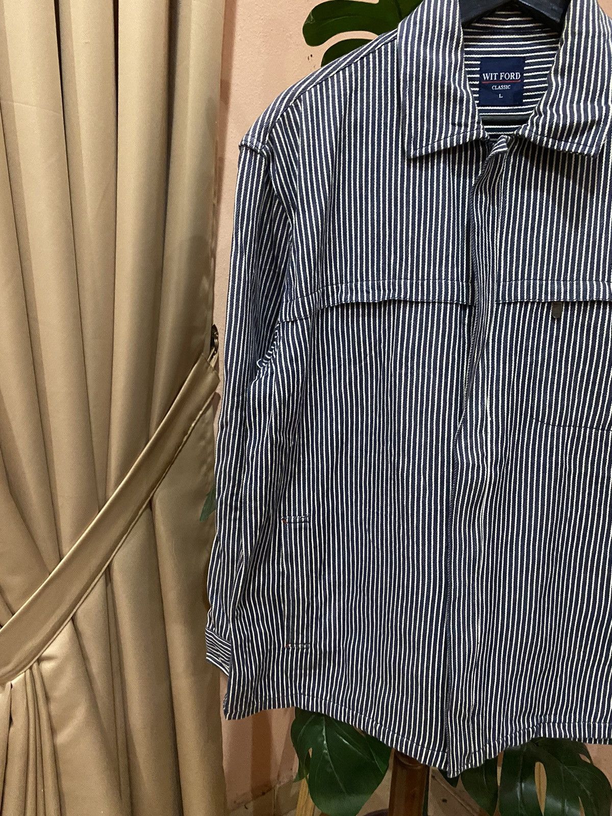 Vintage Wit Ford Classic Striped Workwear Jacket - Vintage Japanese Size US L / EU 52-54 / 3 - 8 Thumbnail
