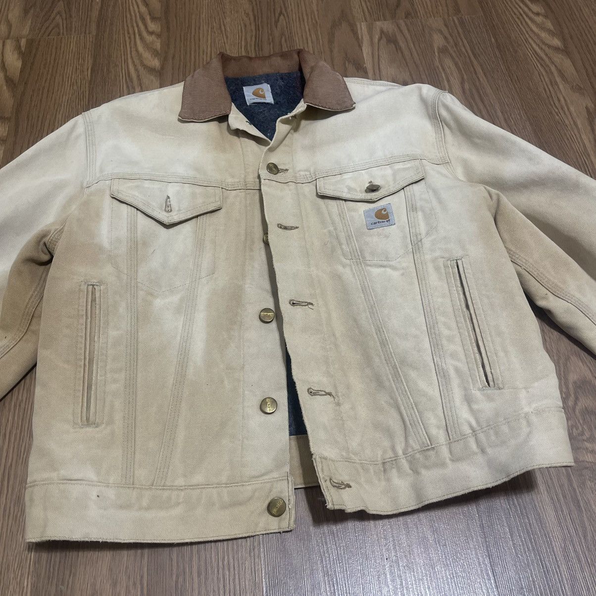 Carhartt × Vintage Vintage Carhartt Lined Trucker Jacket Size US M / EU 48-50 / 2 - 10 Thumbnail