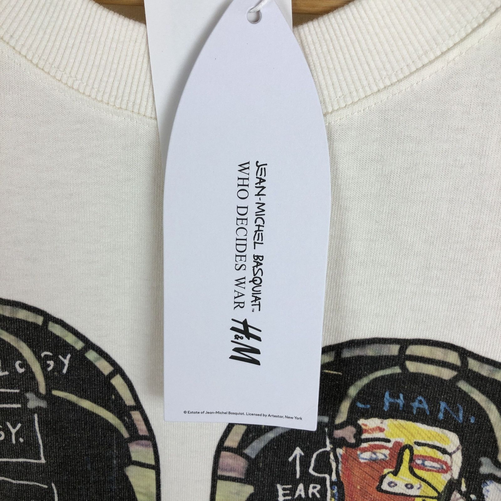 H&M × Jean-Michel Basquiat × Who Decides War WHO DECIDES WAR x Basquiat x H&M Long Sleeve Relaxed T-Shirt Size US XXL / EU 58 / 5 - 7 Thumbnail