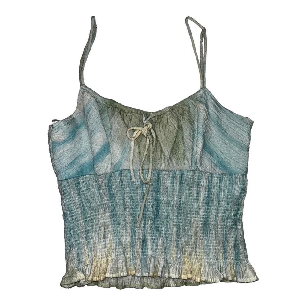 Zara Zara l Tie Dyed Smocked Spaghetti Strap Top Size Medium Size M / US 6-8 / IT 42-44 - 2 Thumbnail