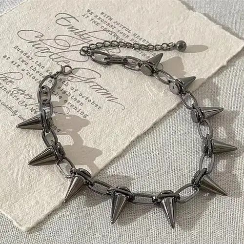 Other 882Black Spiked Chain Necklace Size ONE SIZE - 3 Thumbnail