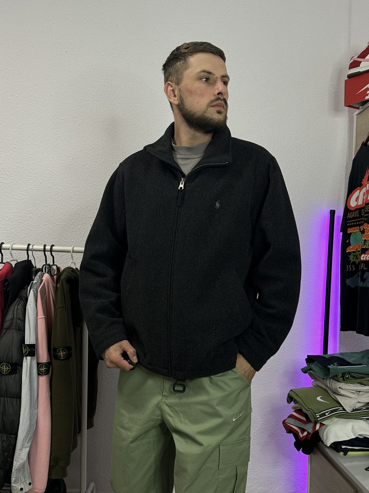 Polo Ralph Lauren × Vintage Polo Ralph Lauren vintage wool bomber jacket Size US L / EU 52-54 / 3 - 5 Thumbnail