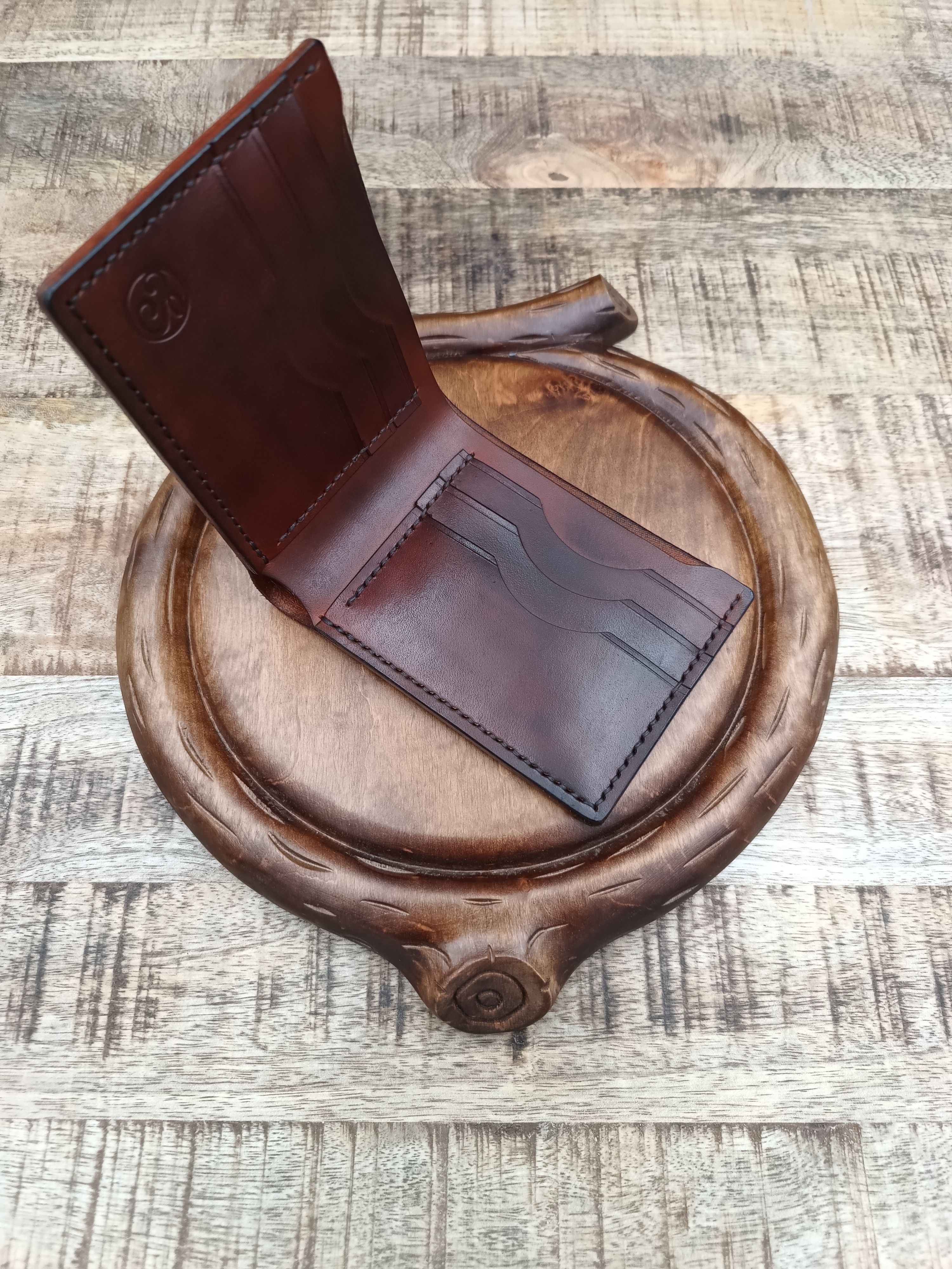Other Handmade top grain leather wallet cardholder Size ONE SIZE - 6 Thumbnail