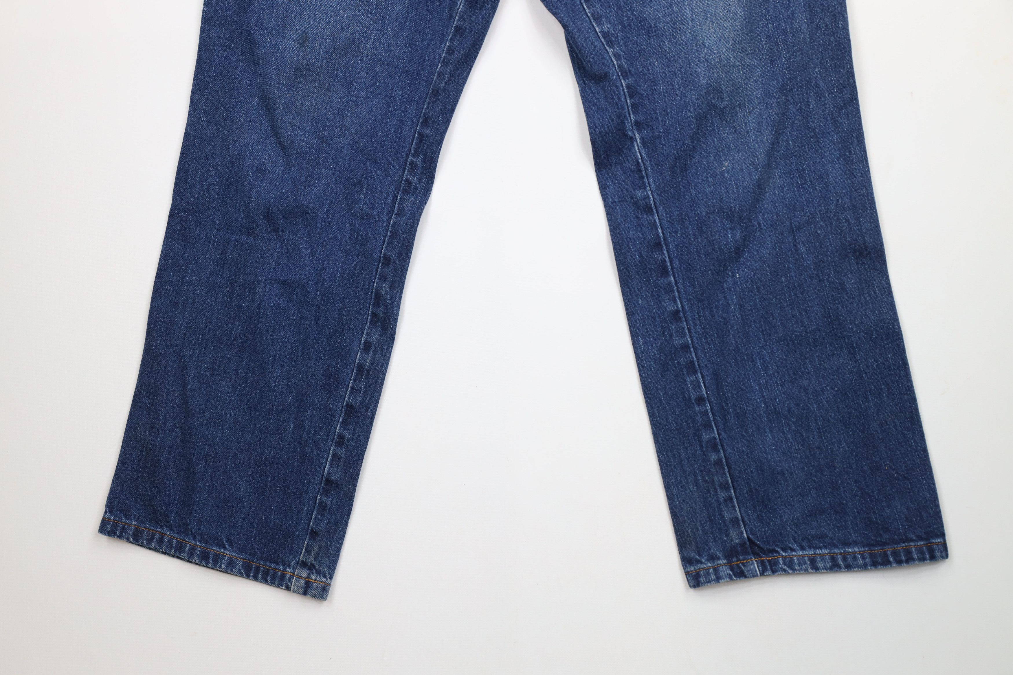 Dickies × Vintage Vintage Dickies Spell Out Wide Leg Denim Jean Blue Cotton Size US 38 / EU 54 - 4 Thumbnail
