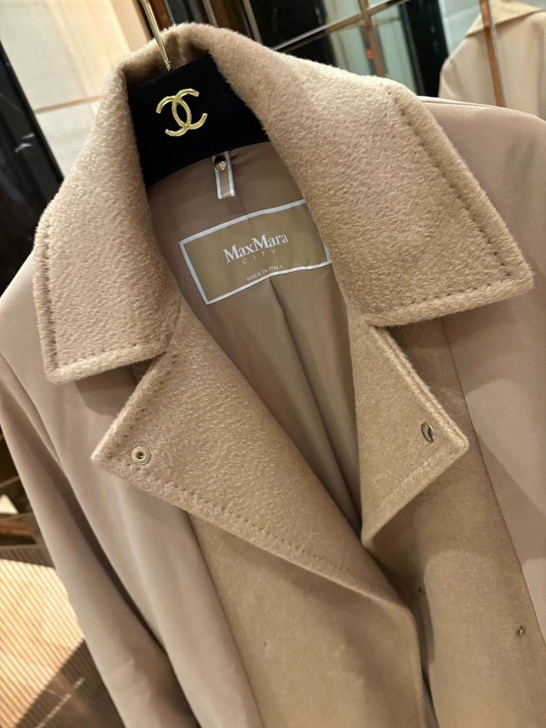 Max Mara Max Mara Camel coat Size L / US 10 / IT 46 - 4 Thumbnail