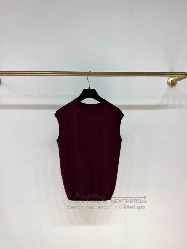 Loro Piana Loro Piana 24FW Autumn/Winter Pomegranate Red Silk Cashmer Size XS / US 0-2 / IT 36-38 - 2 Thumbnail